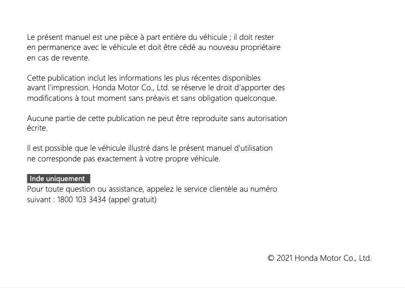 Página nº 1 - Manual de usuario Honda CBR1000ST (2022)