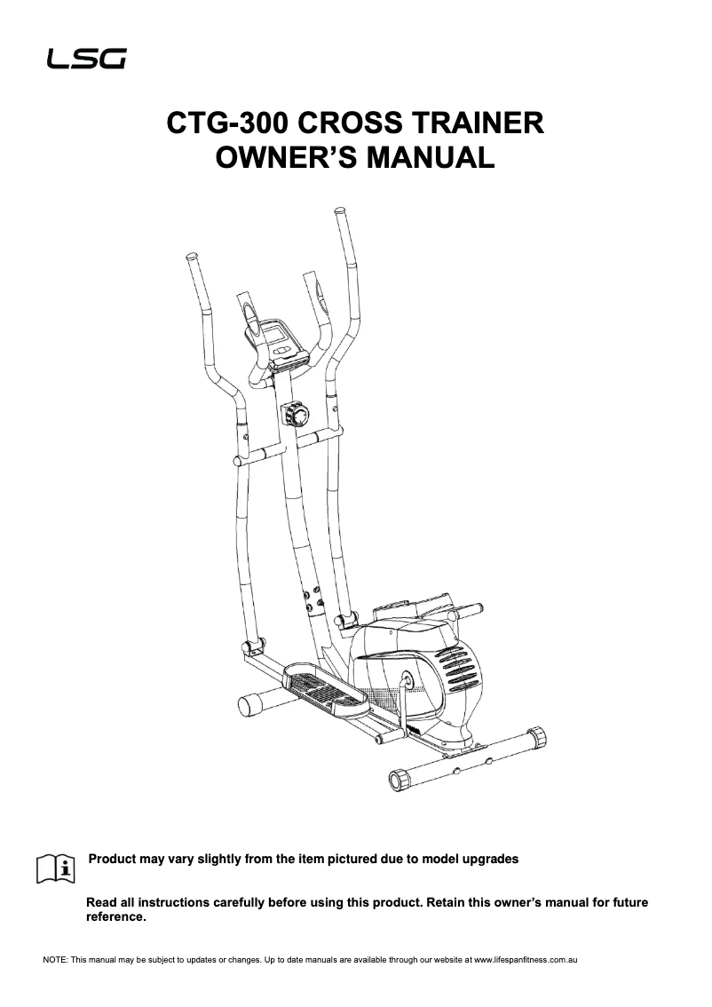 Página nº 1 - Manual de usuario LSG CTG-300