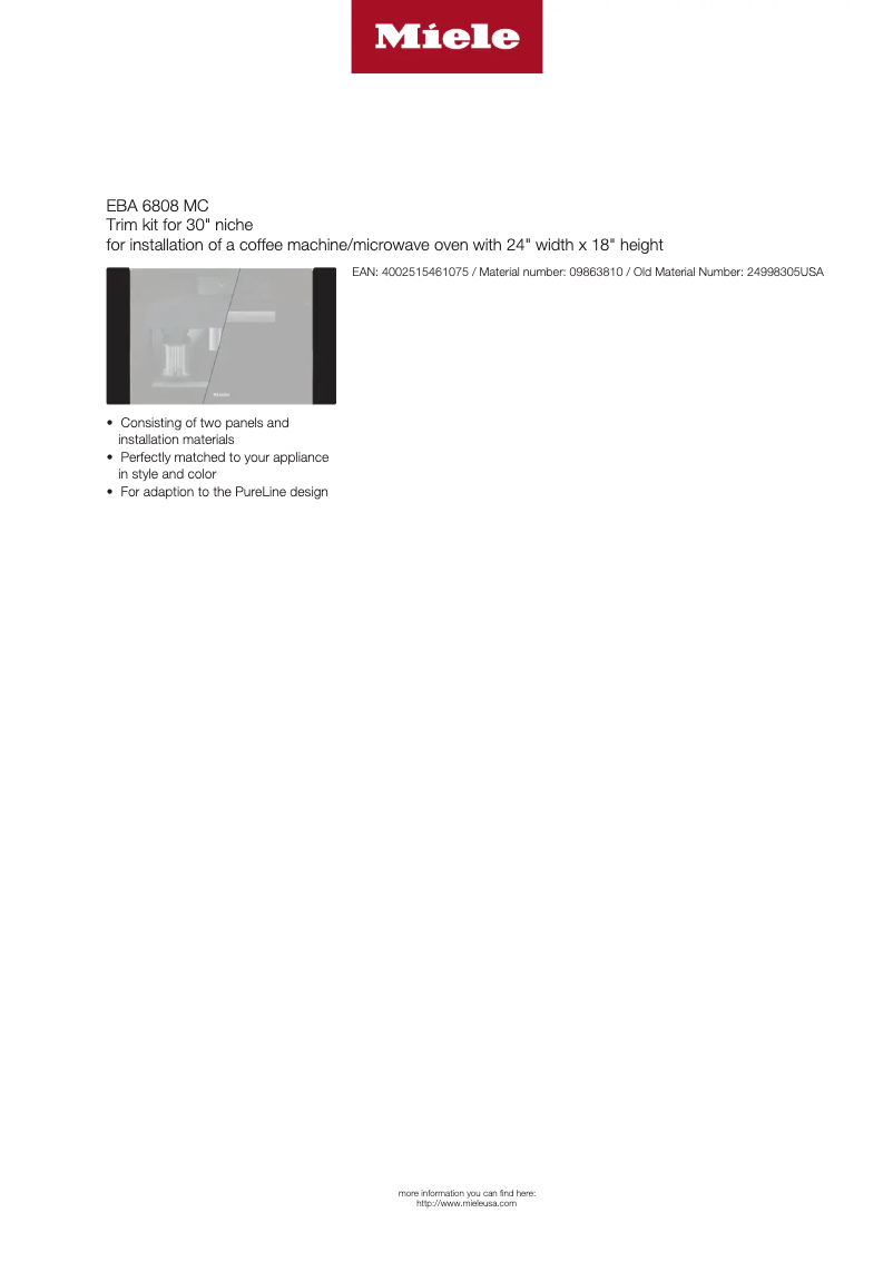 Imagen de la primera página del manual del dispositivo EBA 6808 MC