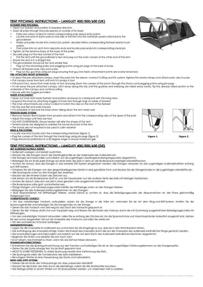 Imagen de la primera página del manual del dispositivo Langley 600