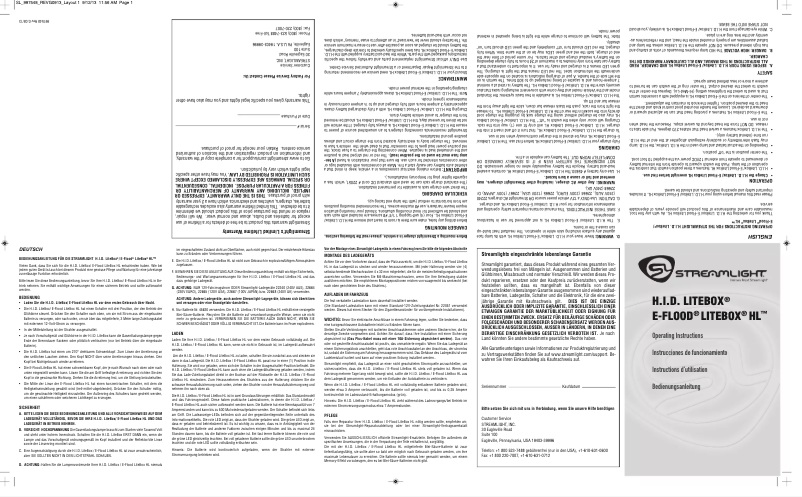 Imagen de la primera página del manual del dispositivo H.I.D. LiteBox