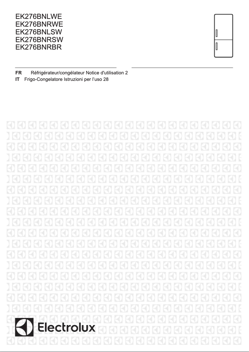 Imagen de la primera página del manual del dispositivo EK276BNRBR