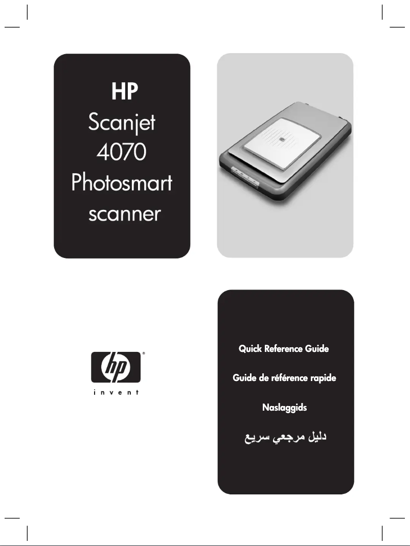 Página 1 del manual Manual de usuario HP Scanjet 4070