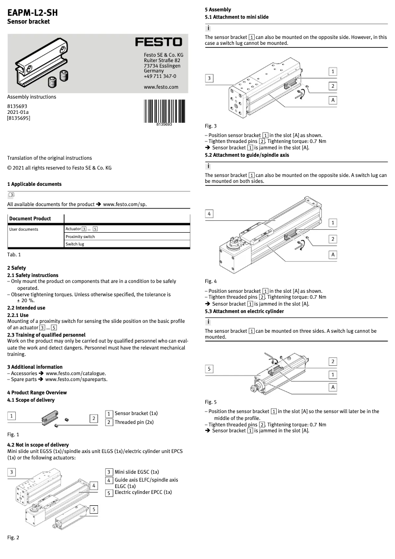 Imagen de la primera página del manual del dispositivo EAPM-L2-SH