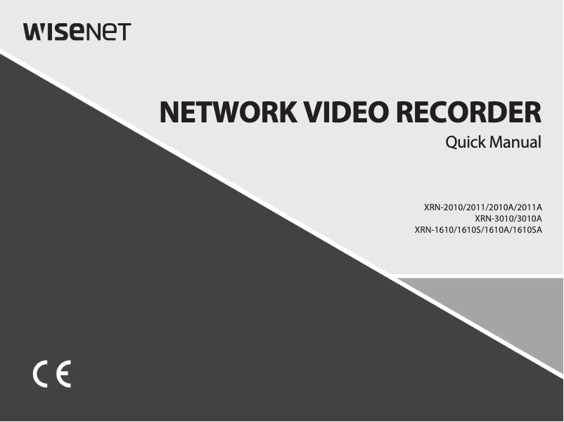 Imagen de la primera página del manual del dispositivo XRN-2010A