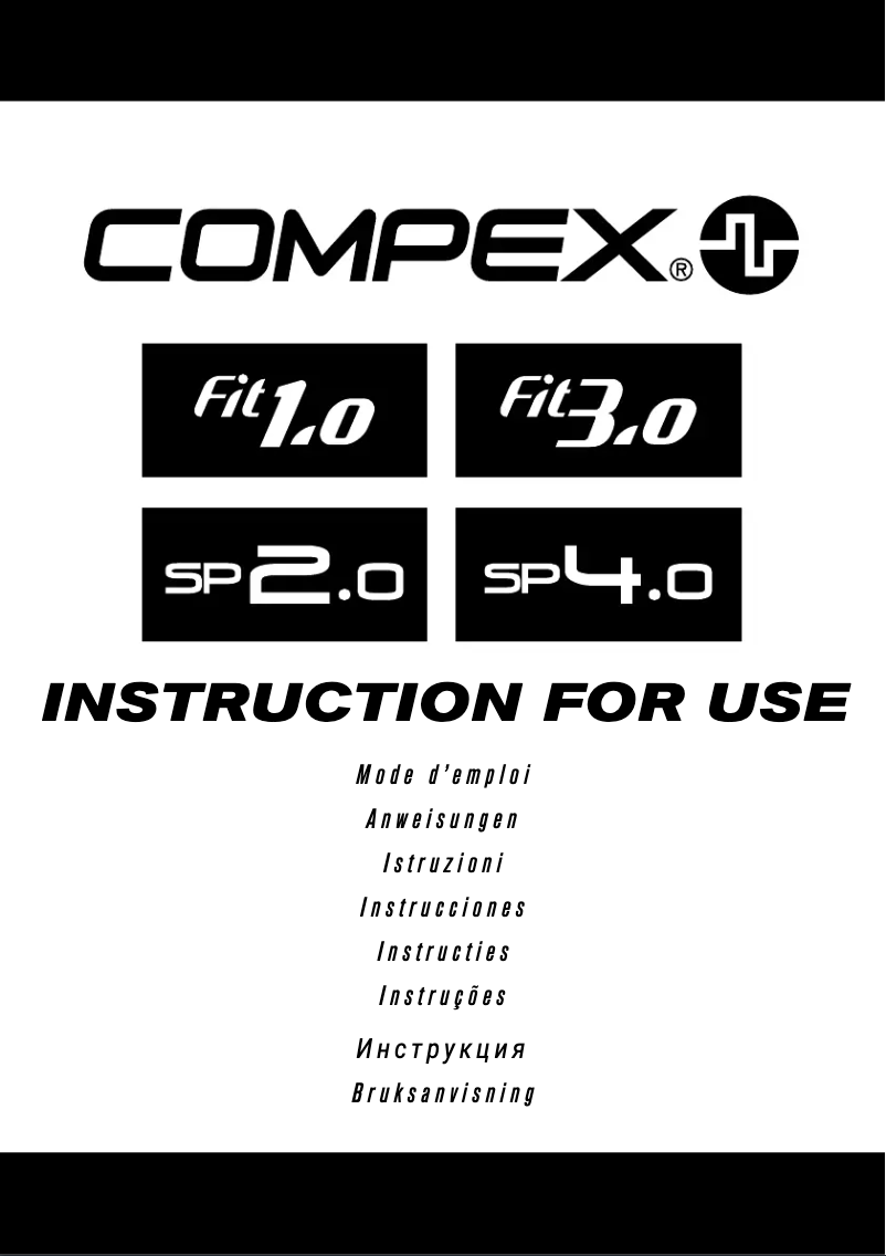 Página 1 del manual Manual de usuario Compex Fit 3.0