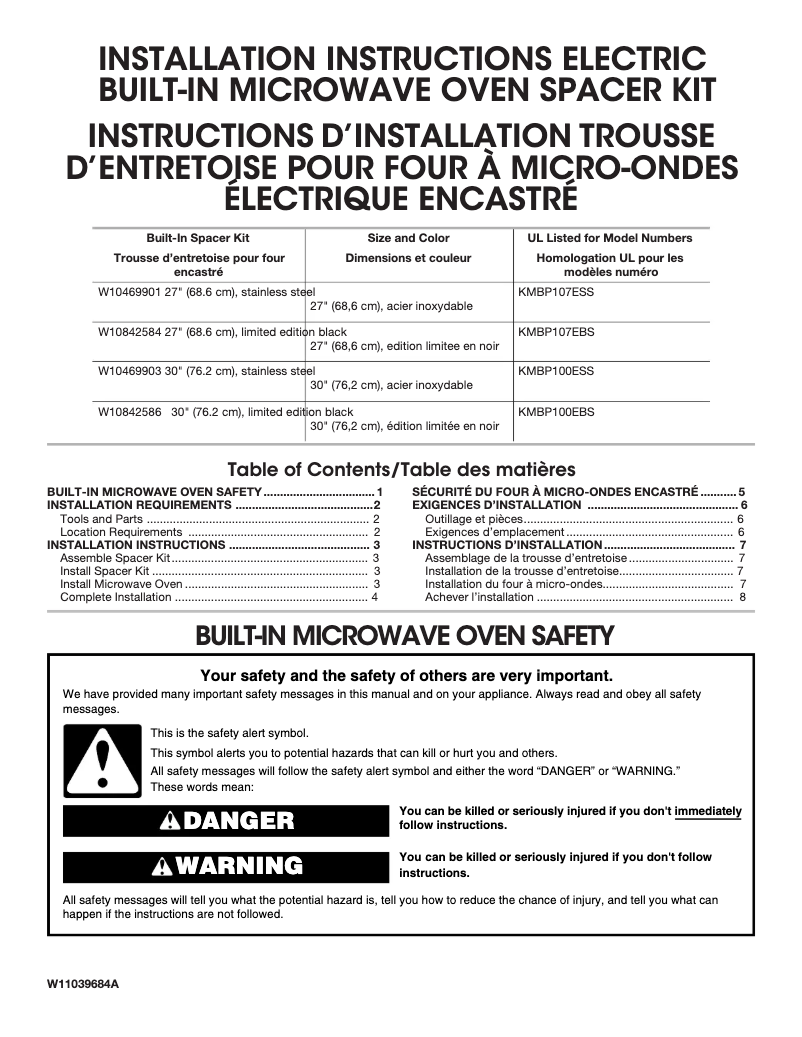 Página nº 1 - Manual de usuario KitchenAid W10842586