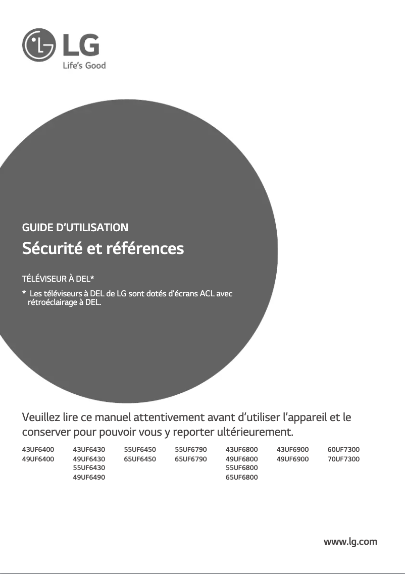 Página nº 1 - Manual de usuario LG 49UF6400