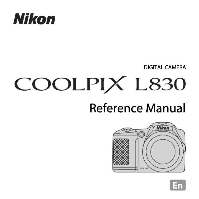 Imagen de la primera página del manual del dispositivo Coolpix L830