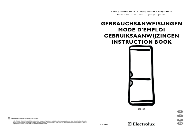 Página 1 del manual Manual de usuario Electrolux ERB 3027