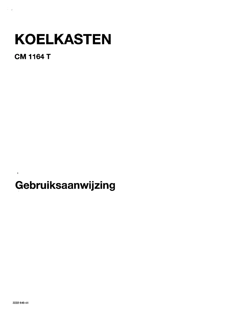 Página 1 del manual Manual de usuario Marynen CM 1164 T