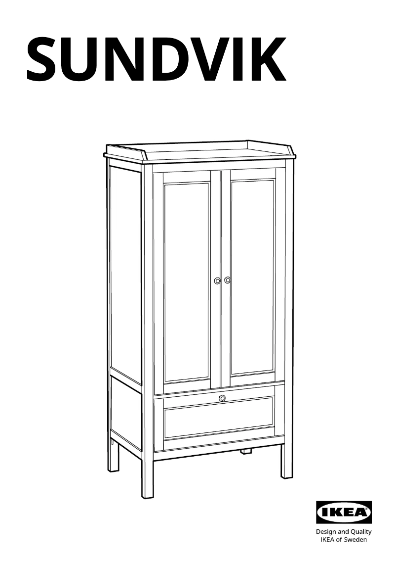 Imagen de la primera página del manual del dispositivo SUNDVIK 203.688.32