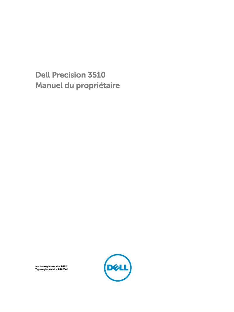 Página 1 del manual Manual de usuario Dell Precision 3510