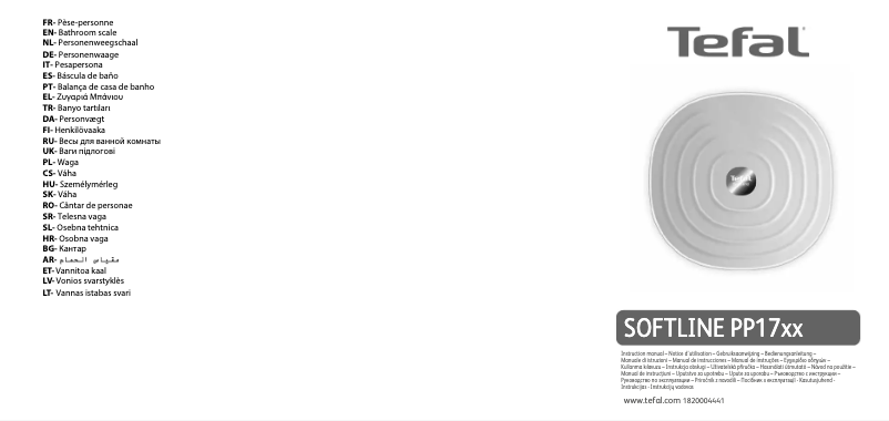 Página 1 del manual Manual de usuario Tefal Softline PP1700