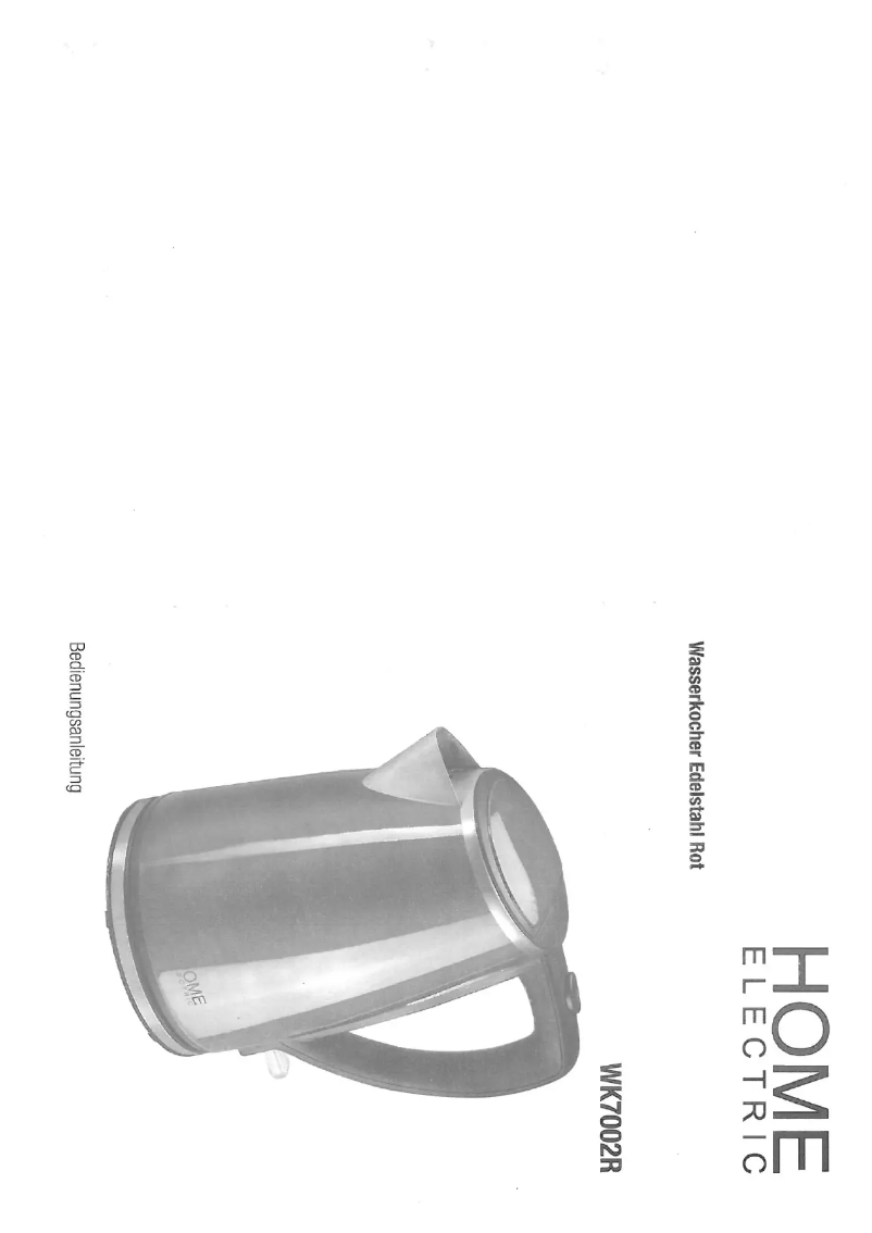 Imagen de la primera página del manual del dispositivo WK7002R