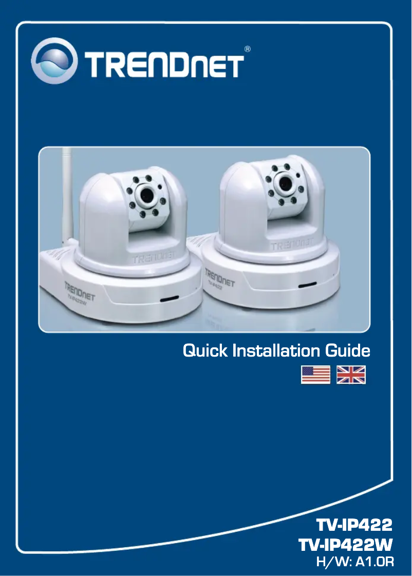 Imagen de la primera página del manual del dispositivo TV-IP422