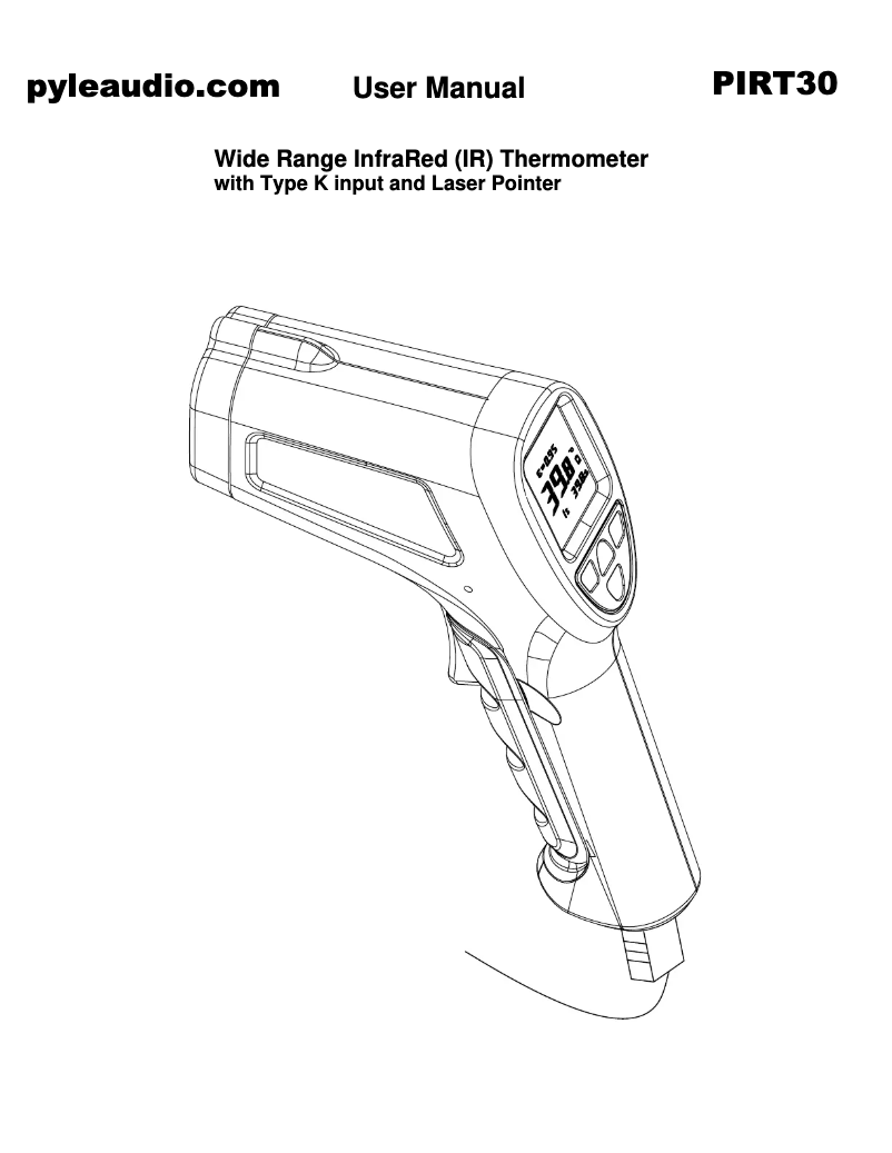 Imagen de la primera página del manual del dispositivo PIRT30