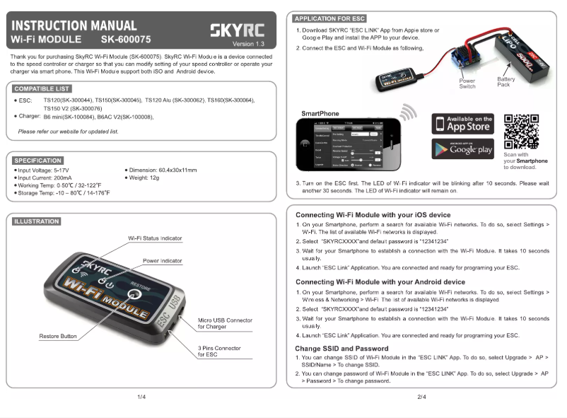 Página 1 del manual Manual de usuario SkyRC SK-600075