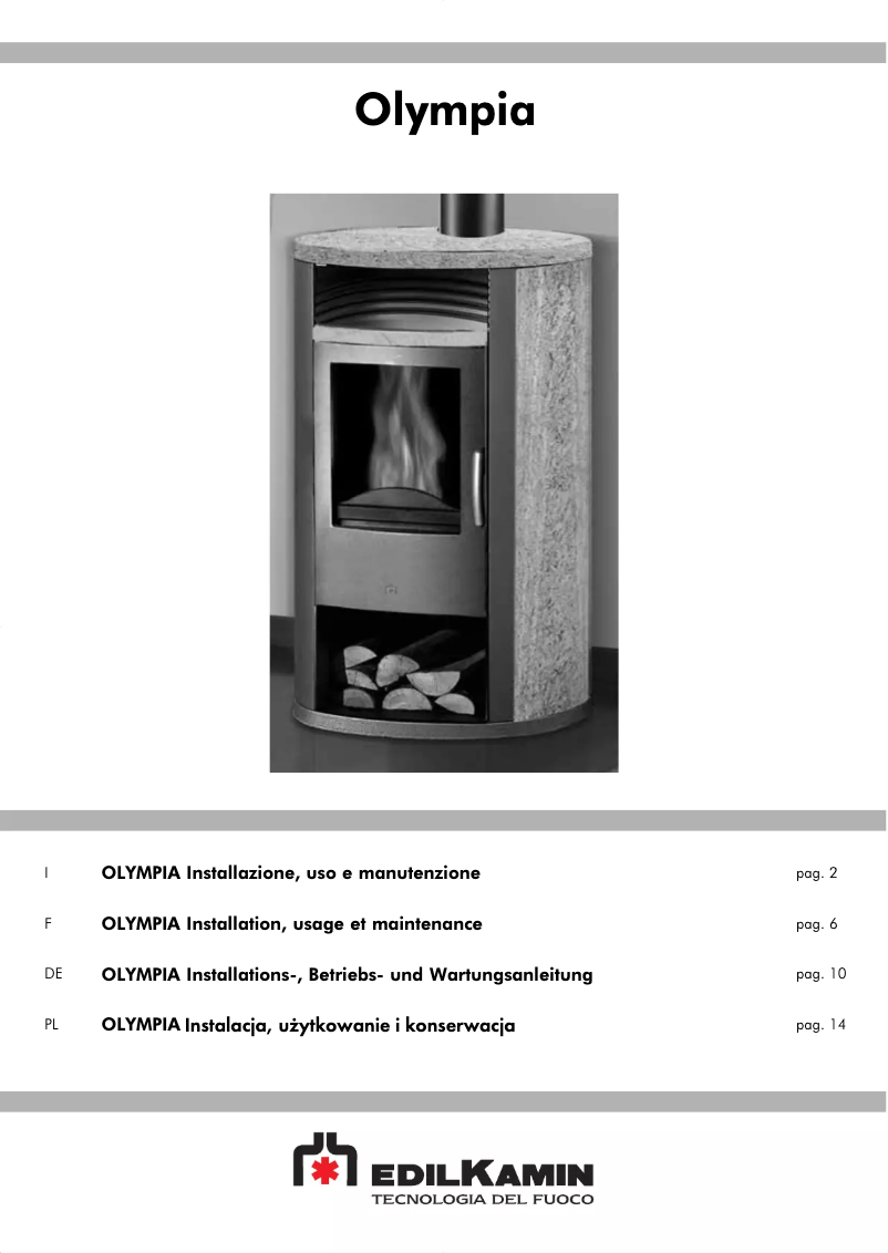 Imagen de la primera página del manual del dispositivo OLYMPIA