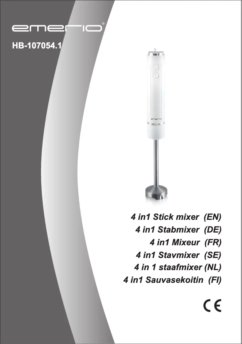 Imagen de la primera página del manual del dispositivo HB-107054.1