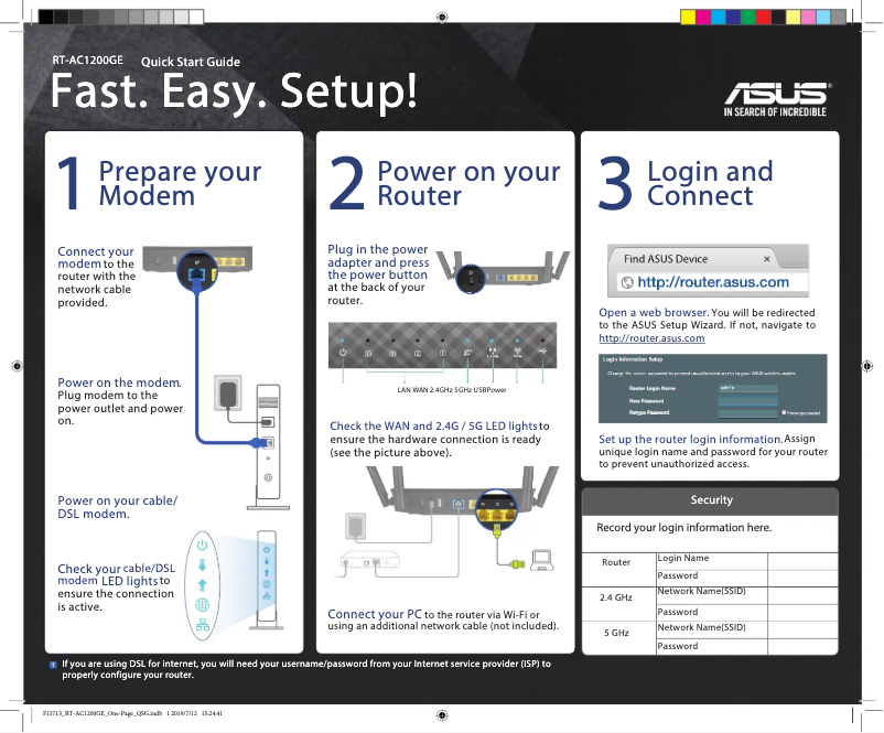 Página nº 1 - Manual de usuario Asus RT-AC1200GE