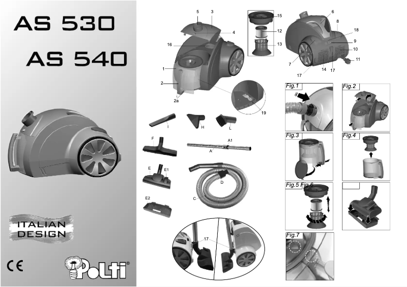 Imagen de la primera página del manual del dispositivo AS 540