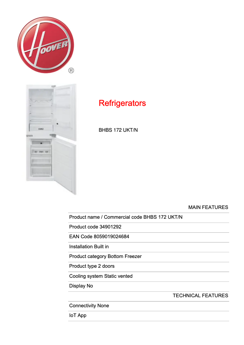 Imagen de la primera página del manual del dispositivo BHBS 172 UKT/N