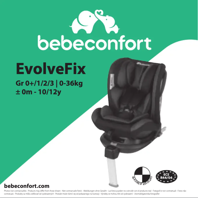 Página 1 del manual Manual de usuario Bebe Confort EvolveFix