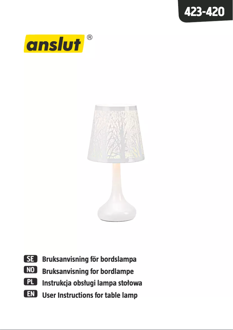 Imagen de la primera página del manual del dispositivo 423-420