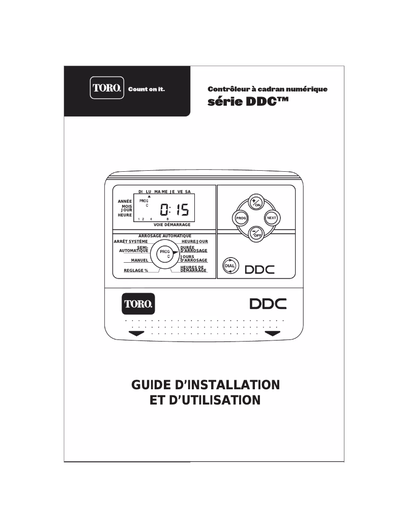 Página 1 del manual Manual de usuario Toro DDC