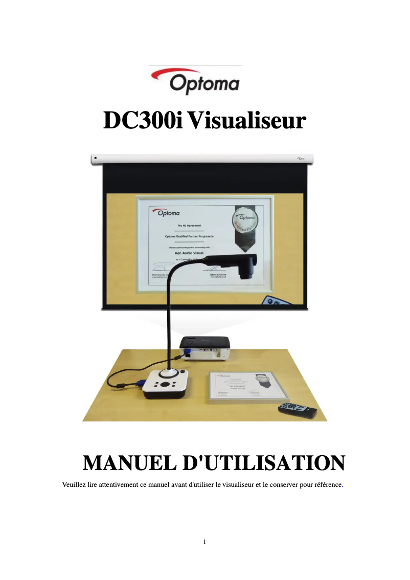 Imagen de la primera página del manual del dispositivo DC300i
