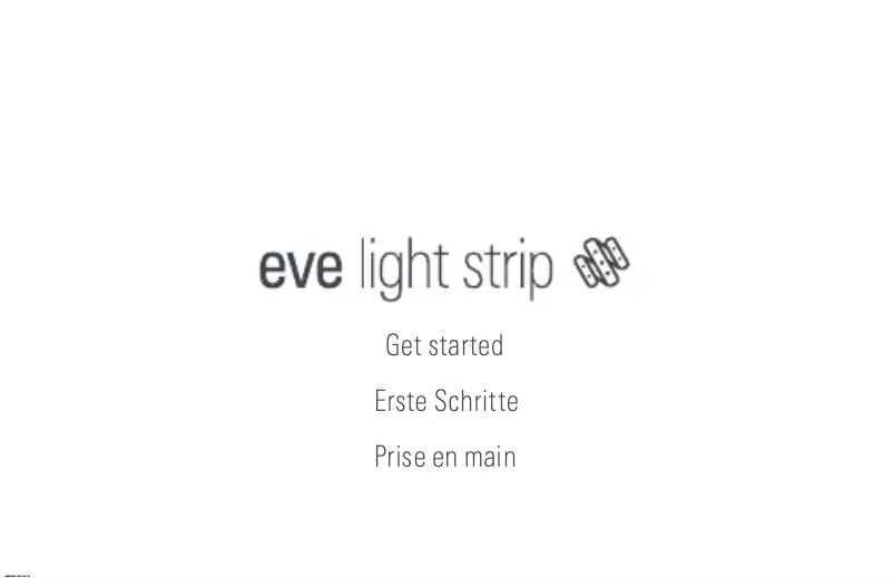 Página 1 del manual Guía de inicio rápido EVE Light Strip