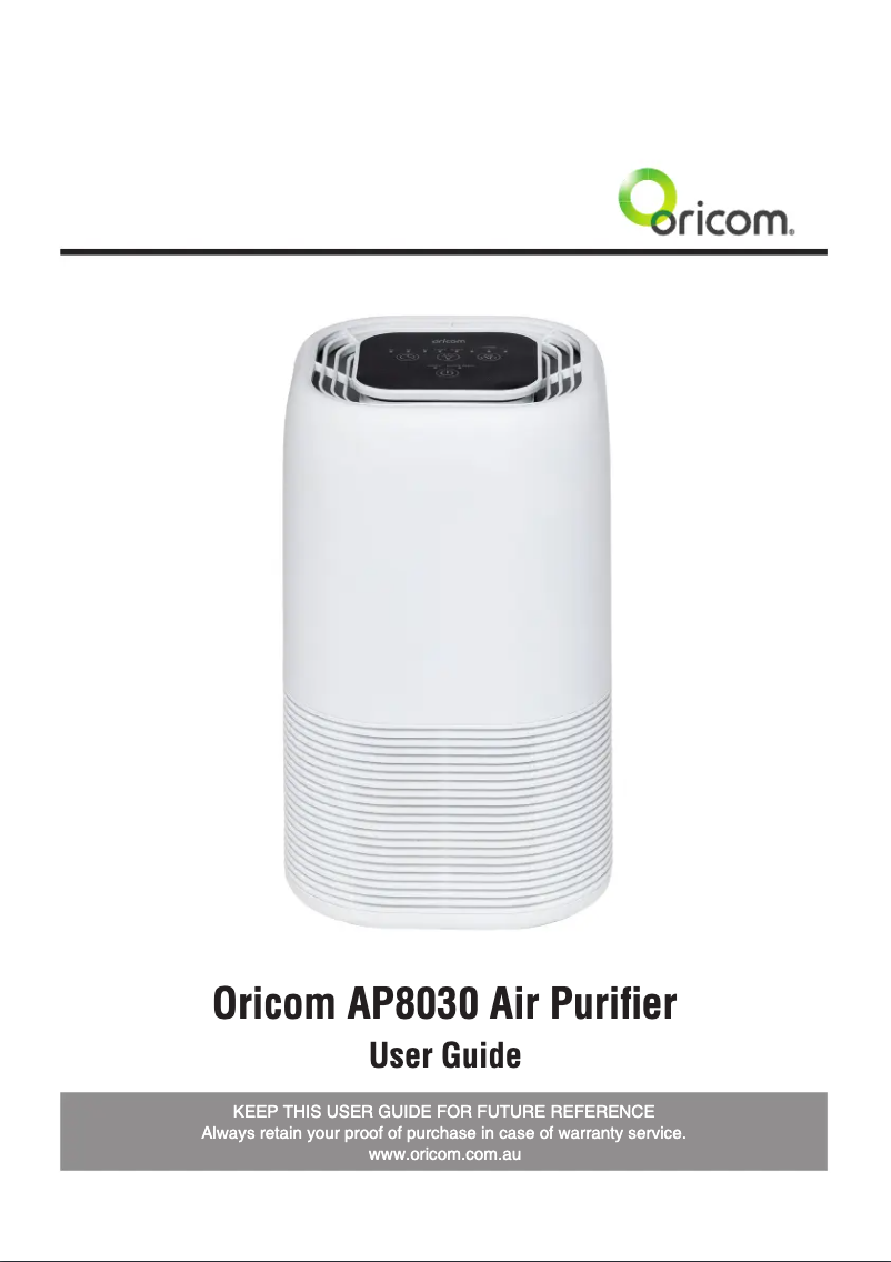 Página 1 del manual Manual de usuario Oricom AP8030