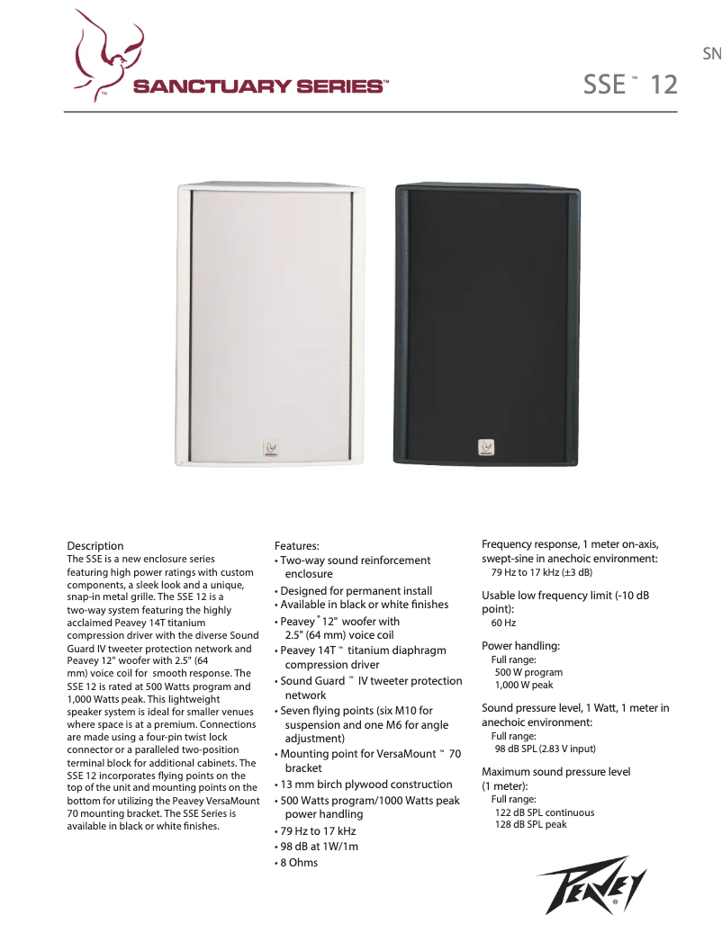 Imagen de la primera página del manual del dispositivo SSE 12