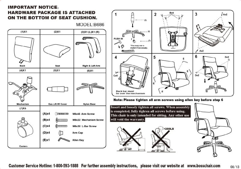 Página 1 del manual Manual de usuario Boss B8661