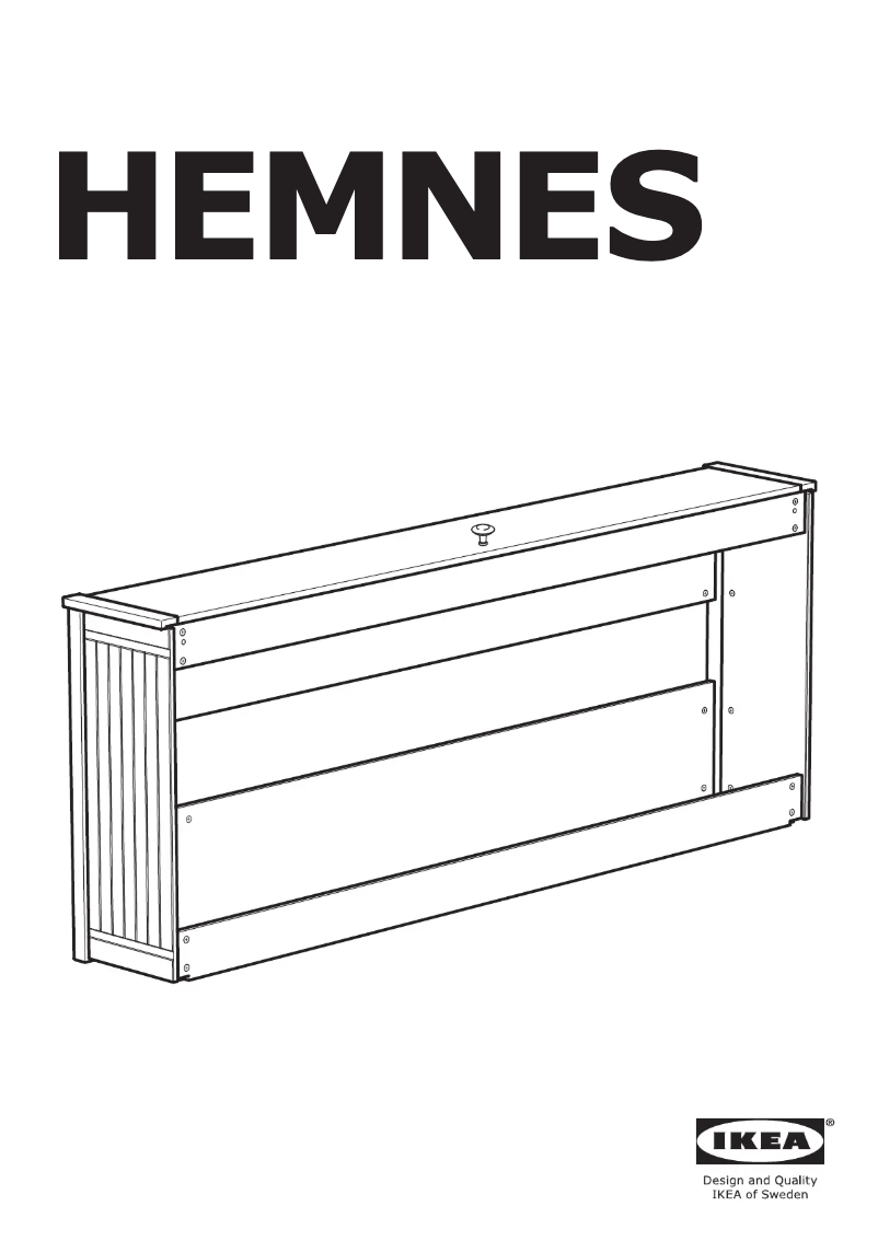 Imagen de la primera página del manual del dispositivo HEMNES 904.623.60