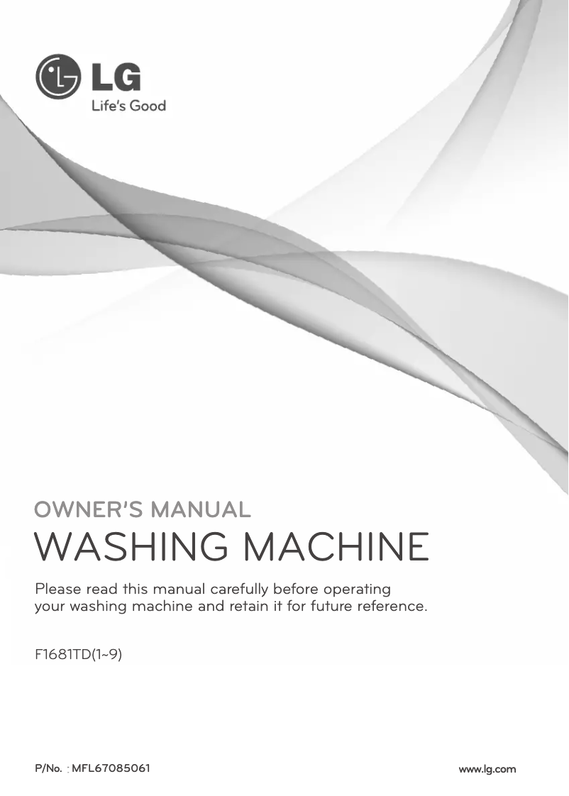 Imagen de la primera página del manual del dispositivo F1681TD5