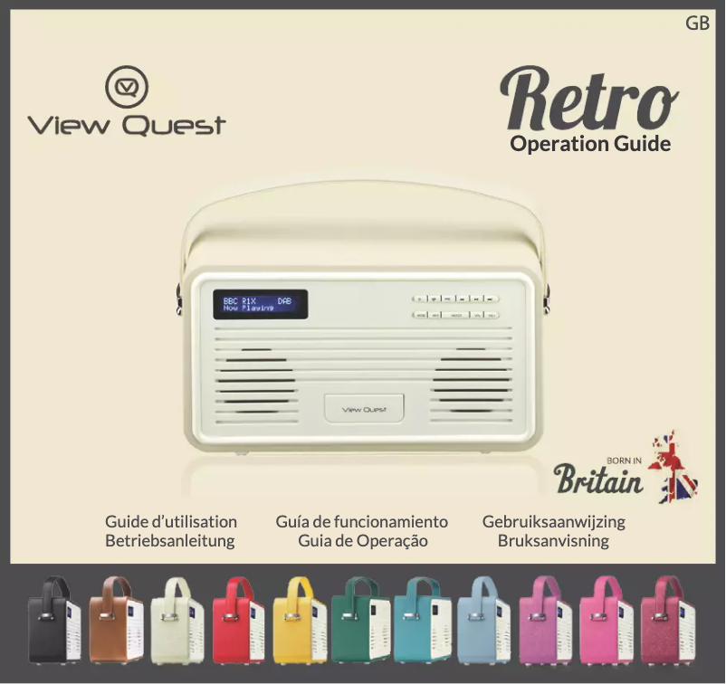 Página nº 1 - Manual de usuario View Quest Retro
