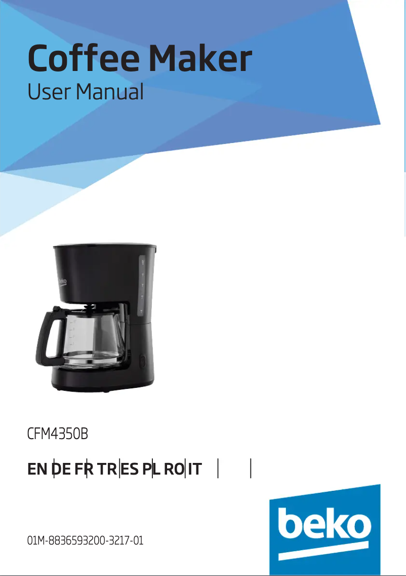 Imagen de la primera página del manual del dispositivo CFM4350B