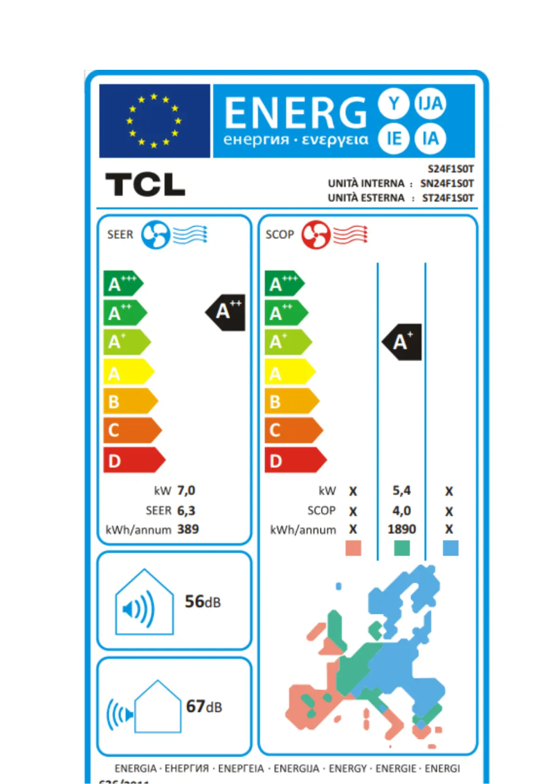 Imagen de la primera página del manual del dispositivo S24F1S0T - 24K BTU/