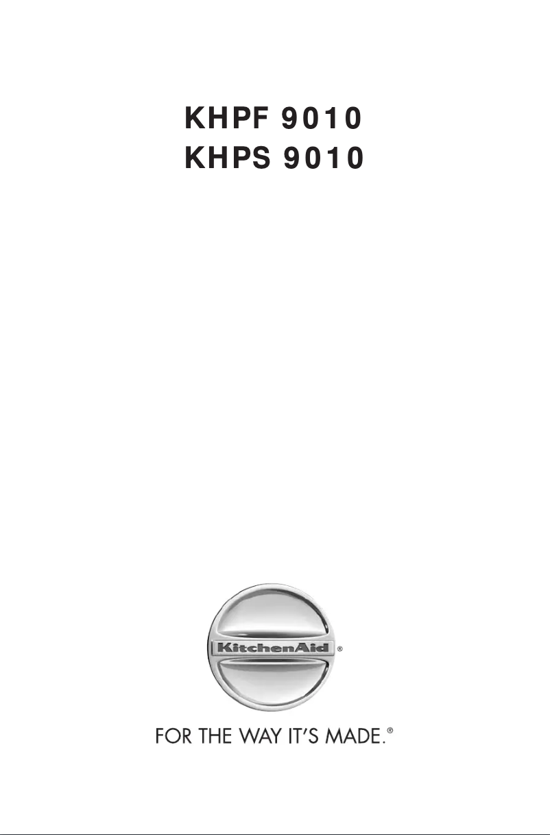 Página 1 del manual Manual de usuario KitchenAid KHPF 9010/I