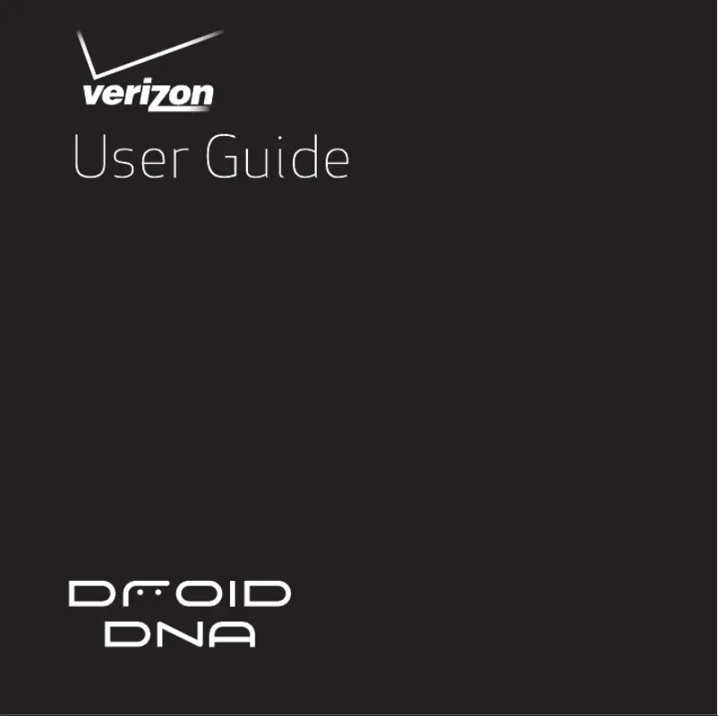 Imagen de la primera página del manual del dispositivo Droid DNA