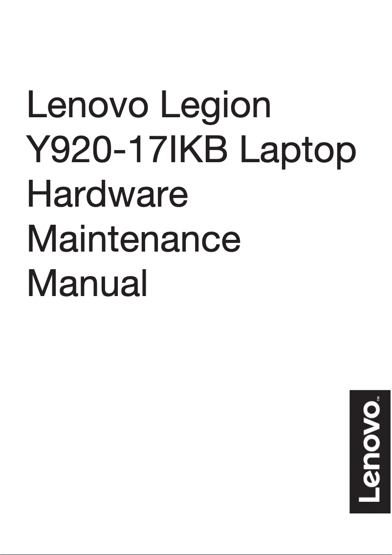 Página nº 1 - Manual de usuario Lenovo Legion Y920
