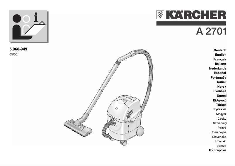 Página 1 del manual Manual de usuario Kärcher A 2701