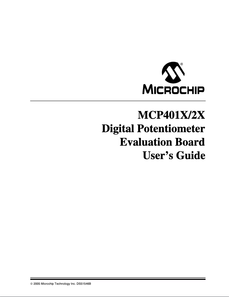 Página nº 1 - Manual de usuario Microchip MCP401x/2x