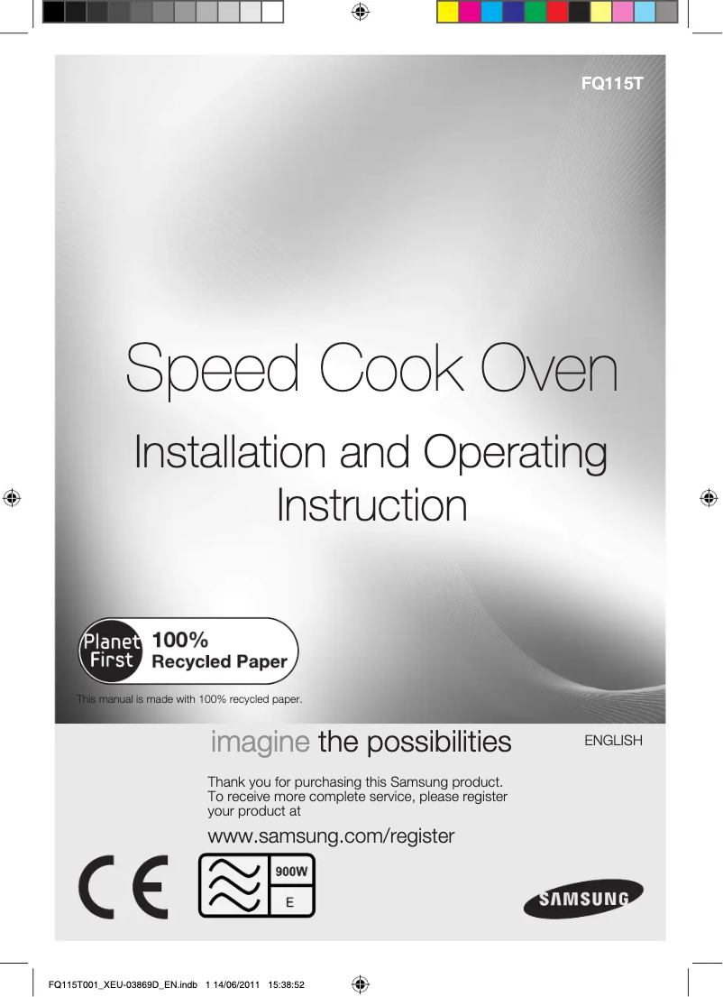 Página 1 del manual Manual de usuario Samsung FQ115T001