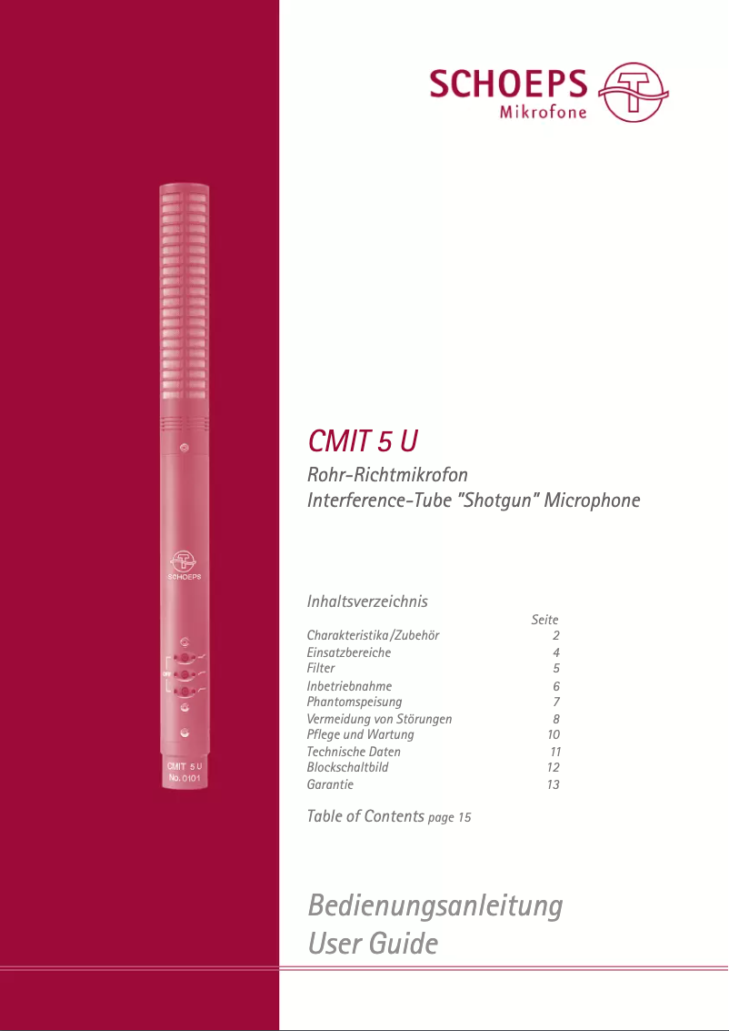 Imagen de la primera página del manual del dispositivo CMIT 5U