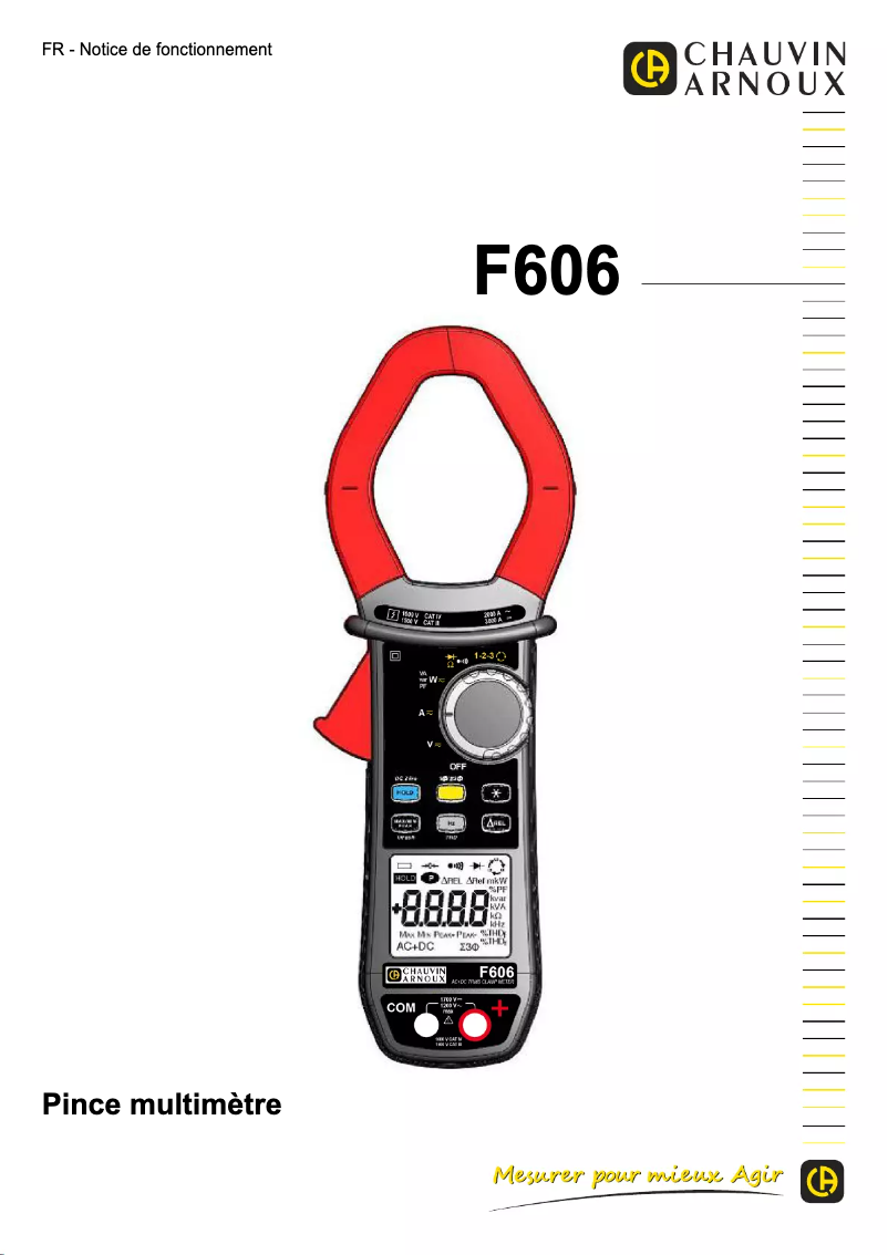 Imagen de la primera página del manual del dispositivo F606