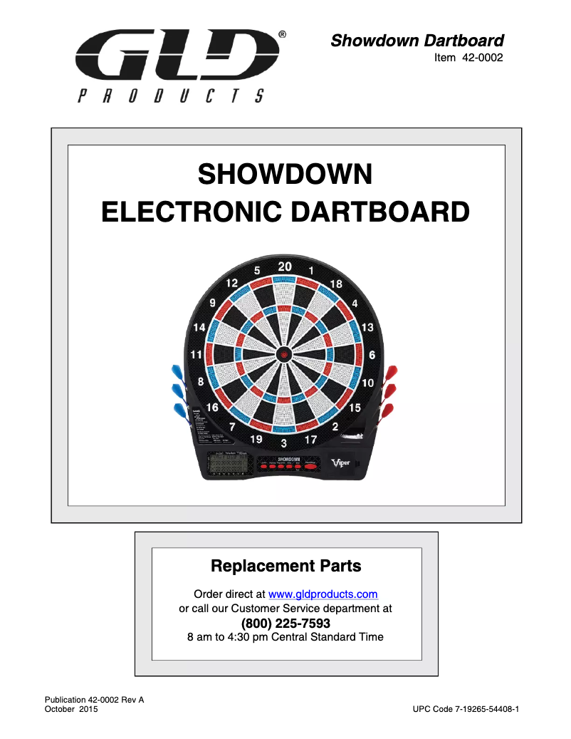 Página 1 del manual Manual de usuario Viper Showdown 42-0002