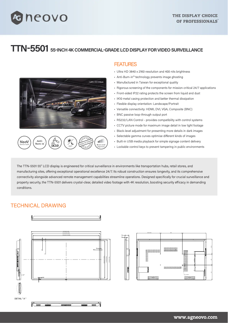 Imagen de la primera página del manual del dispositivo TTN-5501